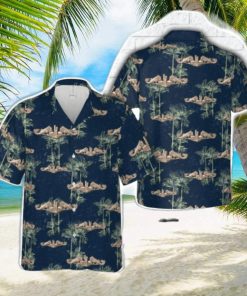 US Navy Submarine Warfare Insignia Tropical 3D Hawaiian Shirt US Navy Summer Gift