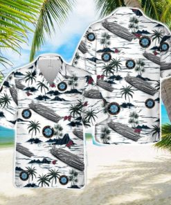 US Navy USS Nimitz (CVN 68) Tropical 3D Hawaiian Shirt US Navy Summer Gift