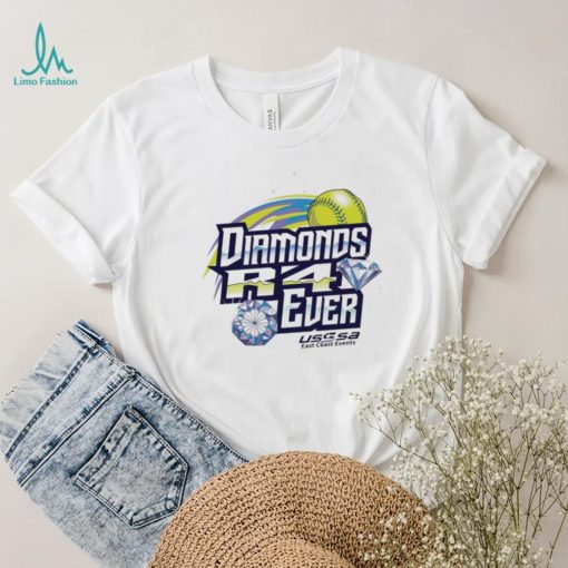 USSSA Delaware Fast Pitch Diamonds R 4ever 2024 logo shirt