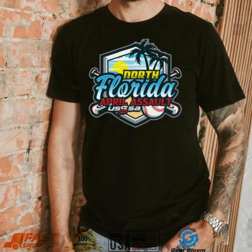 USSSA Florida Baseball North Florida April Assault 2024 logo shirt