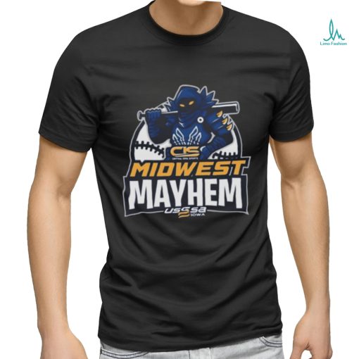 USSSA Iowa Baseball CIS Midwest Mayhem 2024 Logo Shirt