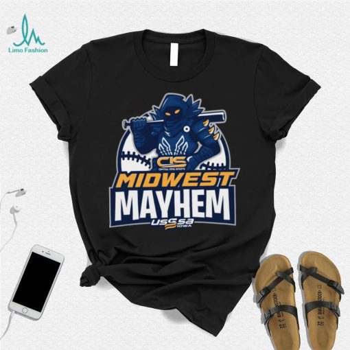 USSSA Iowa Baseball CIS Midwest Mayhem 2024 logo shirt