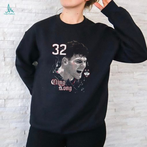 Uconn Huskies Donovan Clingan 32 Cling Kong shatter shirt