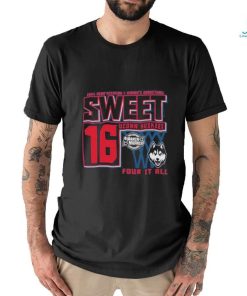 Uconn Huskies Sweet 16 DI Women’s Basketball Four It All 2024 Shirt