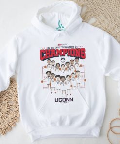 Uconn Ncaa Men’s Basketball 2024 Big East Tournament Champions Team Caricature T Shirt