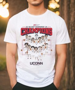 Uconn Ncaa Men’s Basketball 2024 Big East Tournament Champions Team Caricature T Shirt