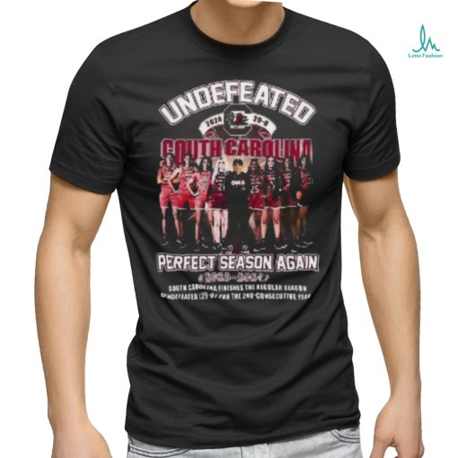 Undefeated 2024 South Carolina Gamecocks Perfect Season Tee Shirt