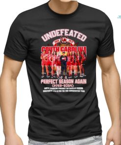 Undefeated South Carolina Gamecocks perfect season again 2023 2024 signatures shirt