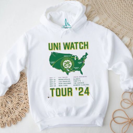 Uni Watch 25th Anniversary Tour Shirt