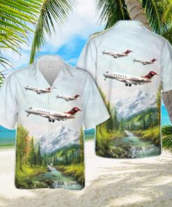 Union Pacific Railroad Canadair Challenger 300 Beach Hawaiian Shirt