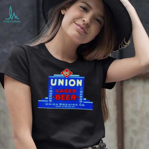 Union lager beer Union brewing co New Castle PA shirt