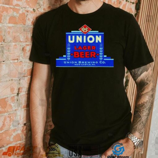 Union lager beer Union brewing co New Castle PA shirt