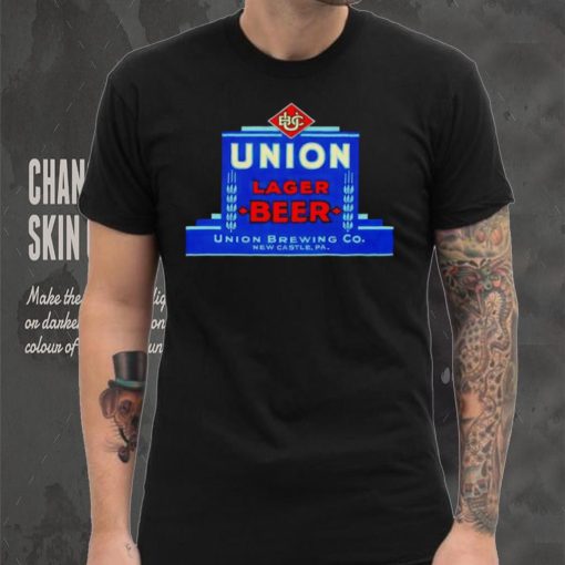 Union lager beer Union brewing co New Castle PA shirt