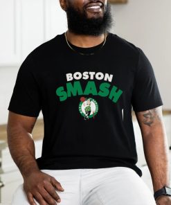 Unisex Hyperfly Black Boston Celtics NBA x My Hero Academia All Might Smash T Shirt