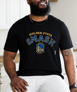 Unisex Hyperfly Black Golden State Warriors NBA x My Hero Academia All Might Smash T Shirt