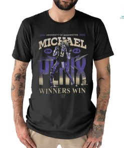 University Of Washington Football Michael Penix Jr Winners Win 2023 Official Black T Shirt