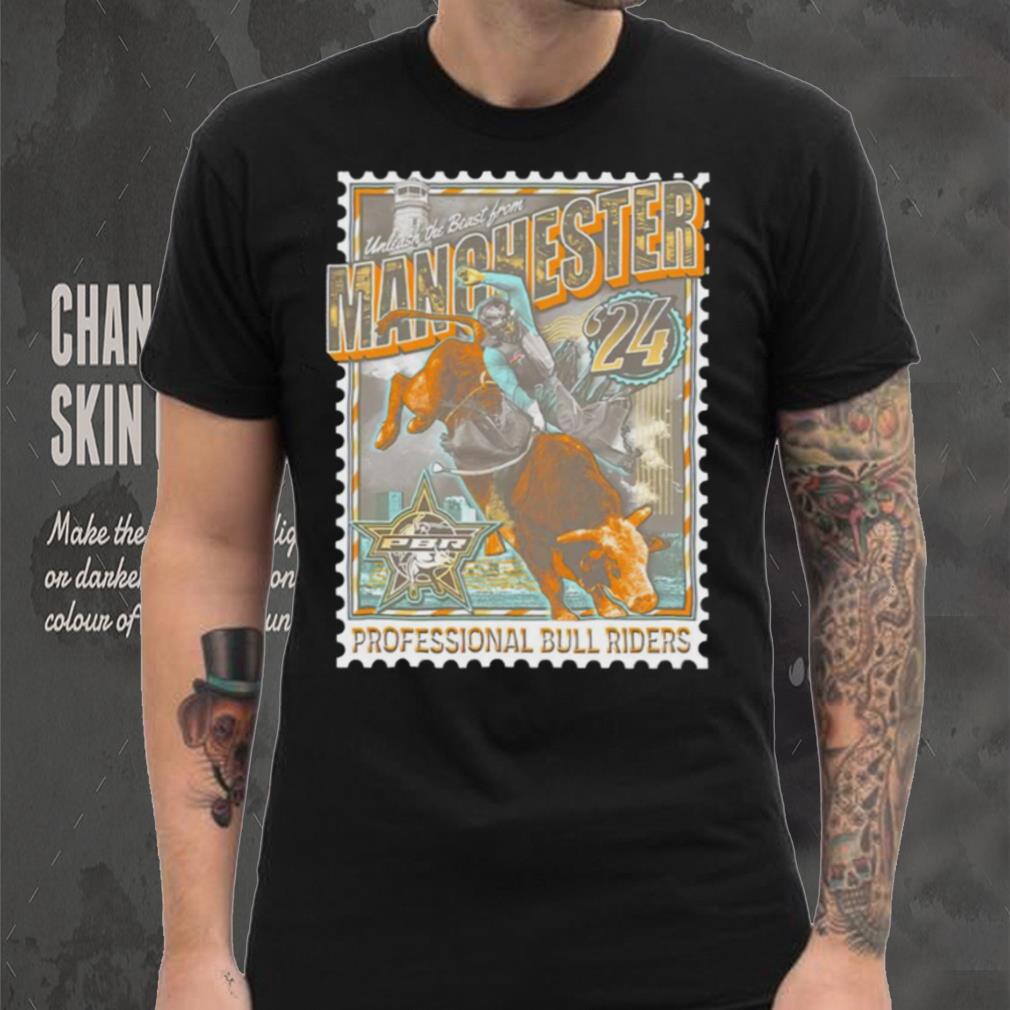 Unleash the Beast from Manchester ’24 professional bull riders stamp shirt Unleash the Beast from Manchester ’24 professional bull riders stamp shirt