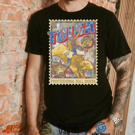 Unleash the Beast from Tulsa ’24 professional bull riders stamp shirt