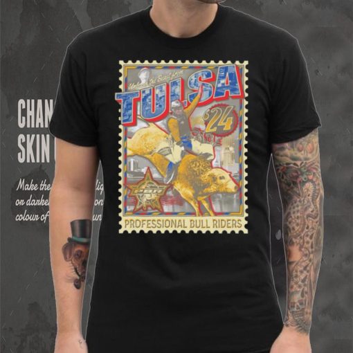 Unleash the Beast from Tulsa ’24 professional bull riders stamp shirt