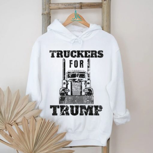 Unny Truckers For Trump American Flag 2024 Shirt