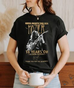 Unreal Unearth Tour 2024 Hozier 16 Years Of 2008 2024 Thank You For The Memories T Shirt