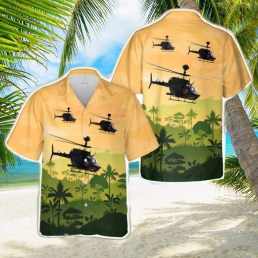 Us Army 82nd Airborne Oh 58d Kiowa Warrior Aloha Hawaiian Shirt US Army Beach Shirt Gift