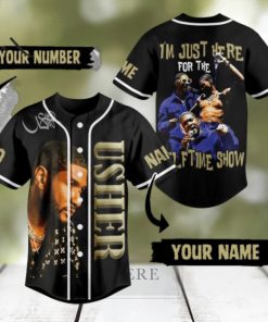 Usher I’m Just Here For The Halftime Show Custom Baseball Jersey