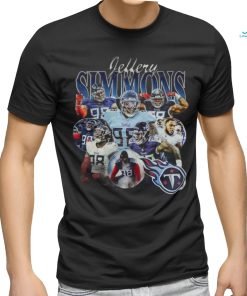 Vintage Graphic 90s Jeffery Simmons Unisex Football Tee shirt