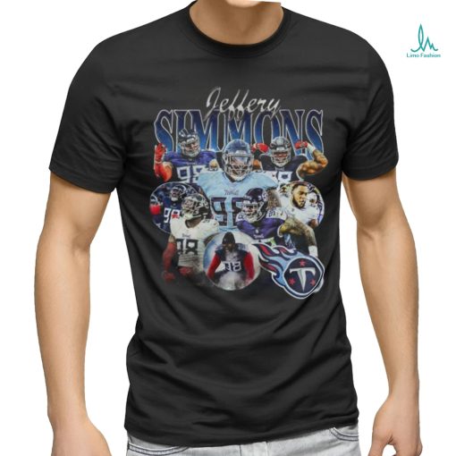 Vintage Graphic 90s Jeffery Simmons Unisex Football Tee shirt