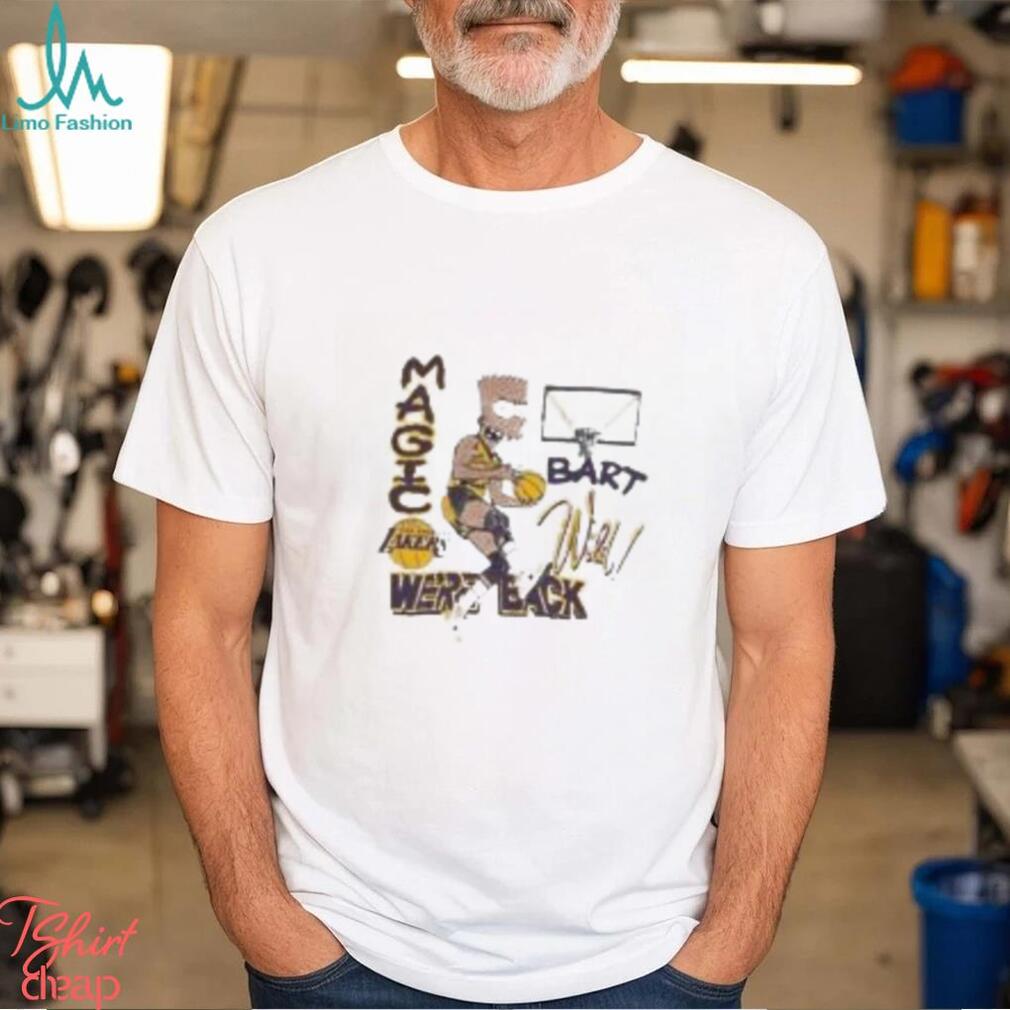 Vintage Nba Los Angeles Lakers Magic Bart Simp We’re Back Bootleg Shirt Vintage Nba Los Angeles Lakers Magic Bart Simp We’re Back Bootleg Shirt