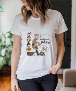 Vintage Nba Los Angeles Lakers Magic Bart Simp We’re Back Bootleg Shirt