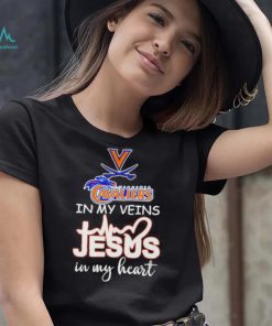 Virginia Cavaliers basketball in my veins Jesus in my heart shirt, hoodie, sweater, long sleeve and tank top Virginia Cavaliers basketball in my veins Jesus in my heart shirt