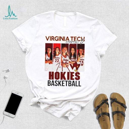 Virginia Tech Hokies basketball starting 5 shirt