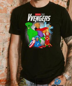 Vizsla dogs Vvengers team heroes cartoon shirt