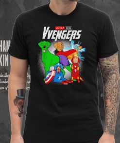 Vizsla dogs Vvengers team heroes cartoon shirt