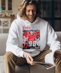 Washington Capitals John Carlson 984 most games played by a defenseman shirt