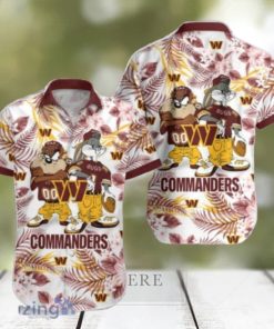 Washington Commanders Hawaiian Shirt Taz and Bugs For NFL Team