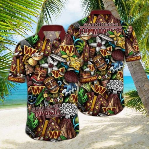 Washington Commanders NFL Flower Hawaii Shirt And Tshirt For Fans