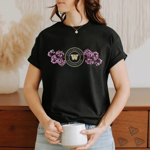 Washington Huskies Cherry Blossom Embroidered shirt