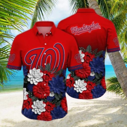 Washington Nationals MLB Flower Hawaii Shirt And Tshirt For Fans