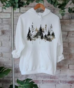 Watercolor Woodland Tree Painting Art Unisex T Shirt, hoodie, sweater, long sleeve and tank top Watercolor Woodland Tree Painting Art Unisex T Shirt
