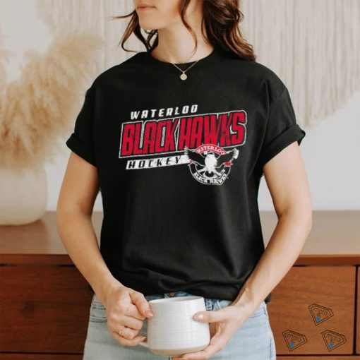 Waterloo blackhawks hockey eagle T shirt