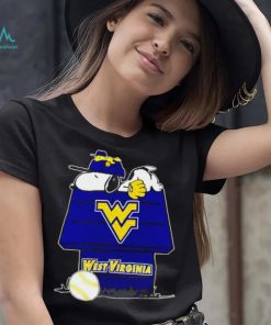West Virginia Mountaineers Snoopy And Woodstock The Peanuts Baseball shirt