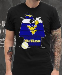 West Virginia Mountaineers Snoopy And Woodstock The Peanuts Baseball shirt