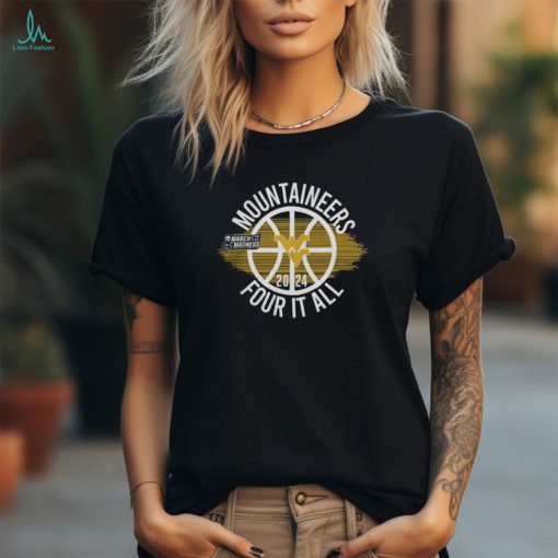 West Virginia Mountaineers Women’s Basketball Four It All T Shirt 2024