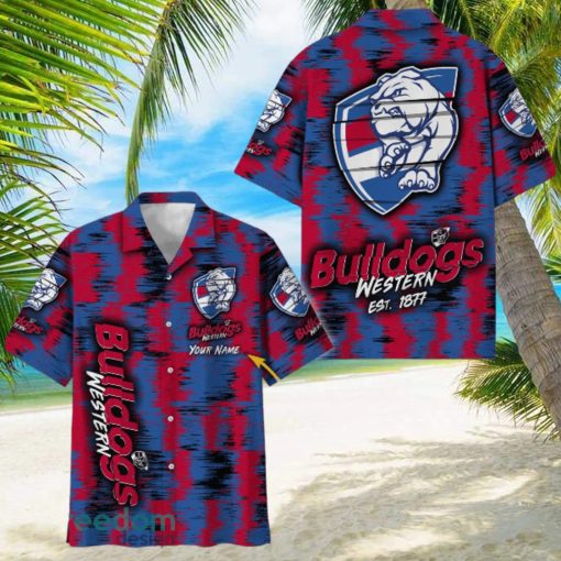 Western Bulldogs AFL Hawaiian Shirt Trending Design Custom Name