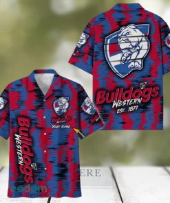 Western Bulldogs AFL Hawaiian Shirt Trending Design Custom Name