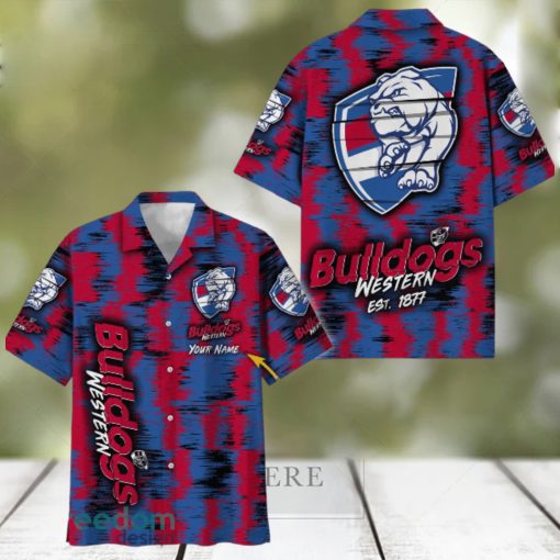 Western Bulldogs AFL Hawaiian Shirt Trending Design Custom Name