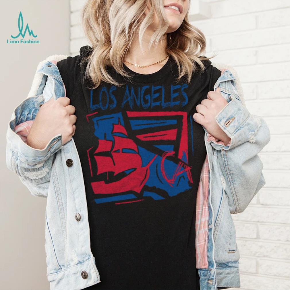 Where I'm From Adult Los Angeles Ship Black T Shirt Where I'm From Adult Los Angeles Ship Black T Shirt