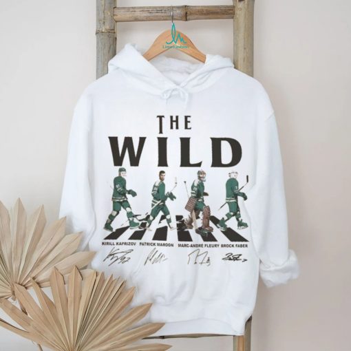 Wild Walking Abbey Road Signatures Ice Hockey Shirt